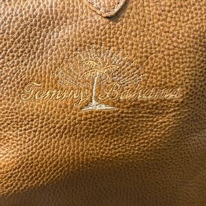 Tommy Bahama leather duffel bag